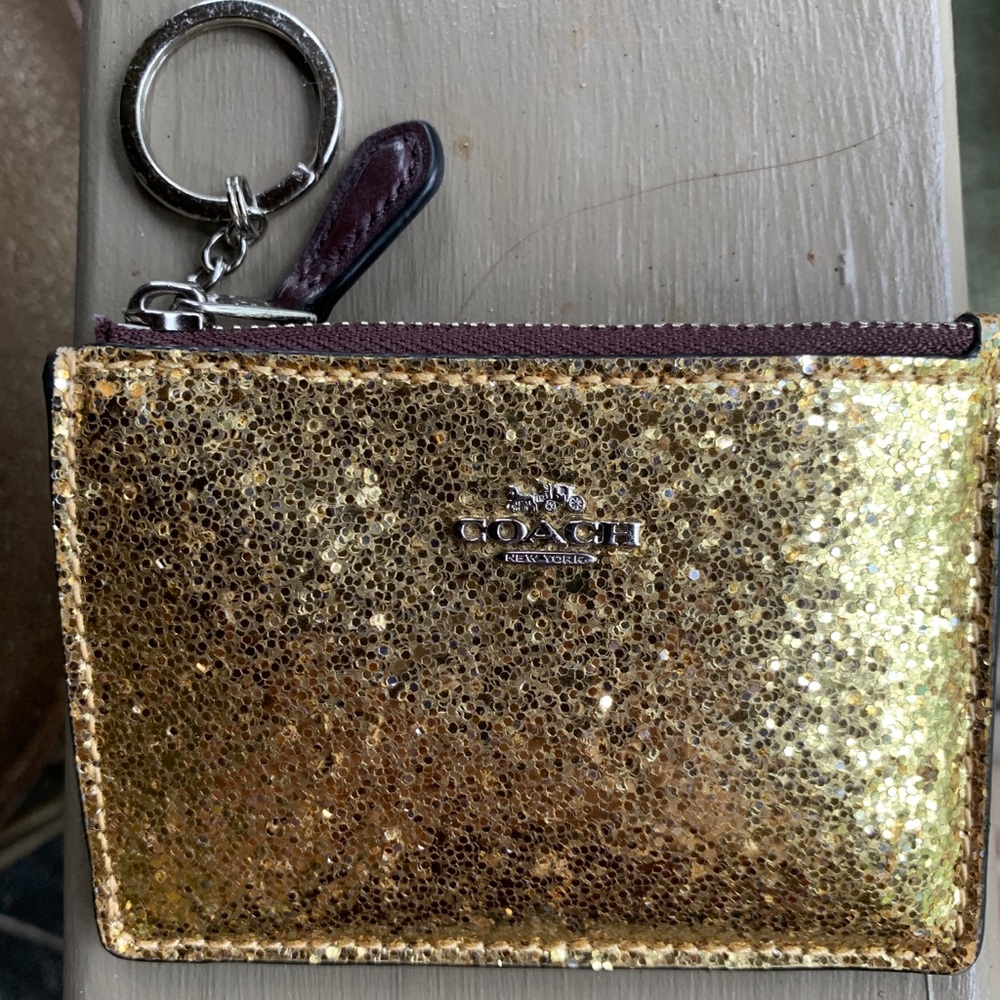Coach key and card holder